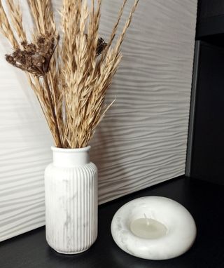 Due set vaso con portacandela design