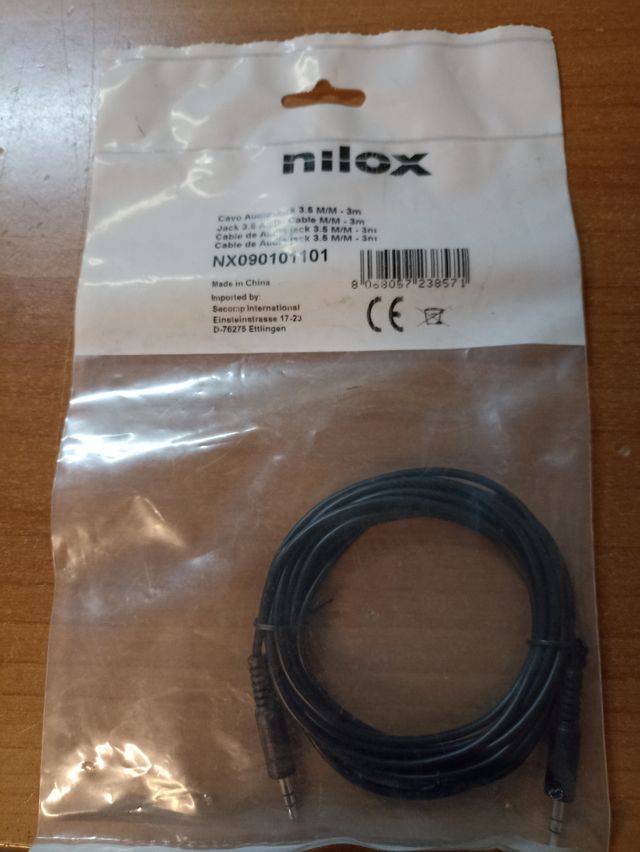 Cavo audio jack 3,5 M/M 3m