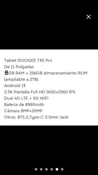 TABLET DOOGEE T30 PRO 11”