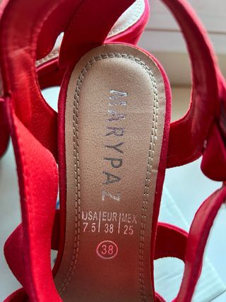 Zapatos mujer plataforma 38