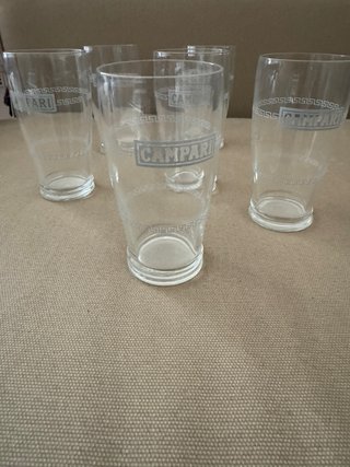 Lotto bicchieri Vintage Campari vetro