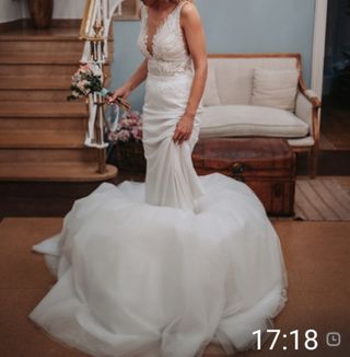 Sobrefalda para vestido de novia