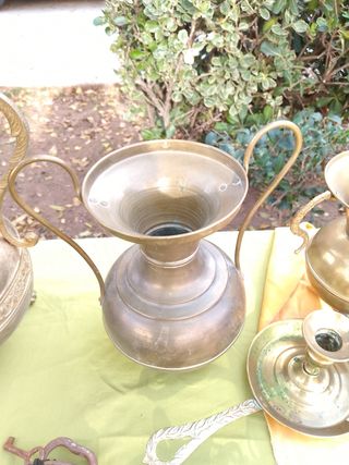 Jarrones de bronce para decoración