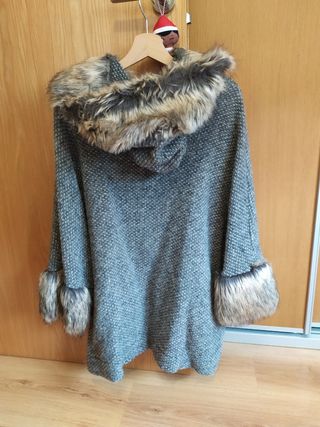 Abrigo oversize lana mujer