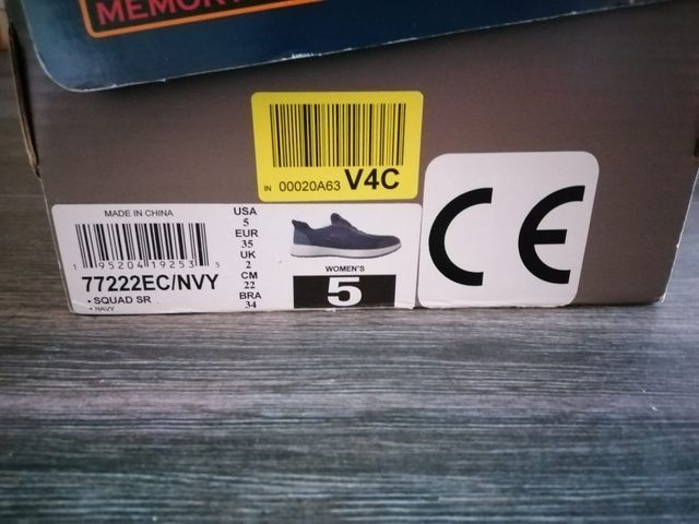 Zapatillas Skechers Sport SQUAD Navy 35 nuevas