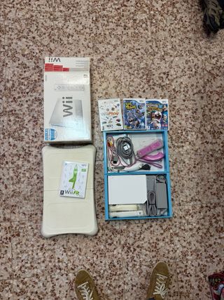 Wii con balance board