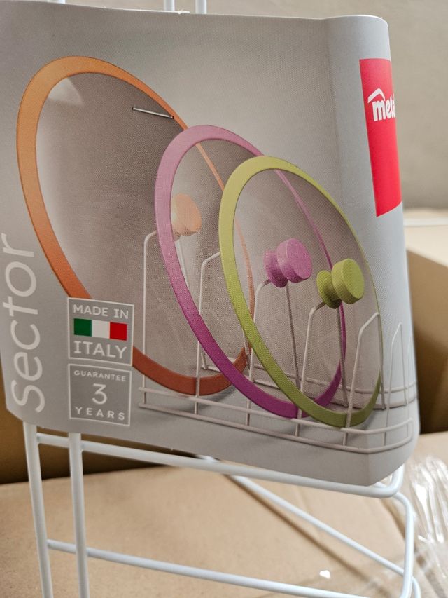 Porta Coperchi a 6Posti Metaltex Bianco