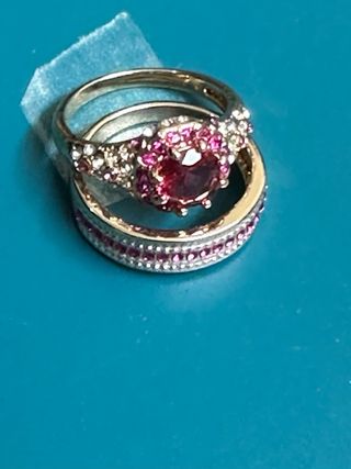 Doble Anillo Dorado Bonito