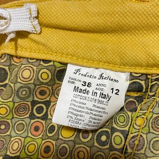 Helios Pantaloni Giallo Senape Taglia 38 - 12 anni