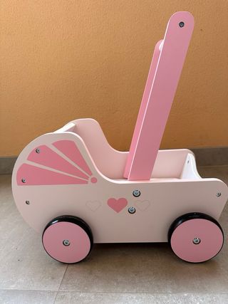 Carrito de juguete de madera