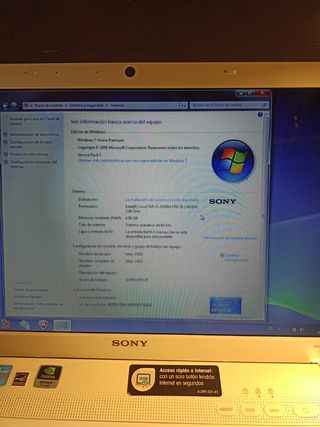 Portátil Sony Vaio 
