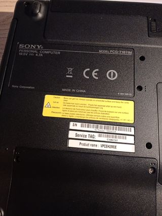 Portátil Sony Vaio 