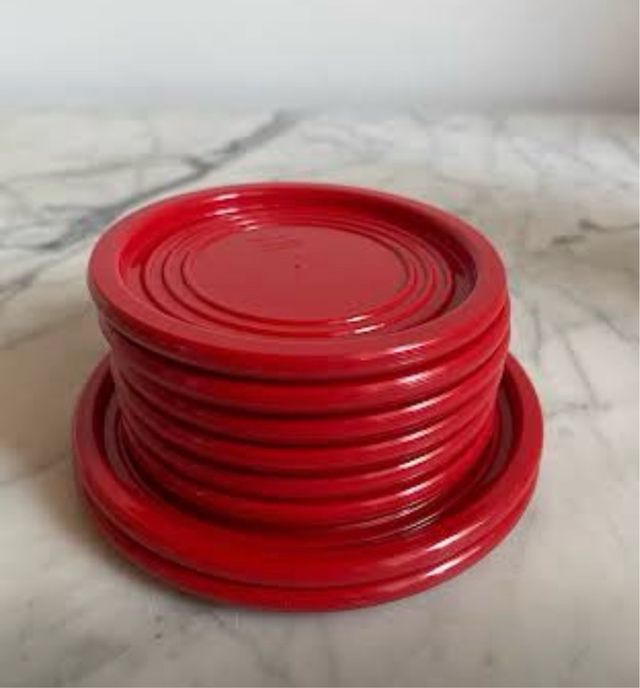 Sottobicchieri in Abs Rosso