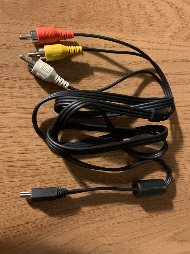 MINI USB de 6 pines a AV RCA Canon