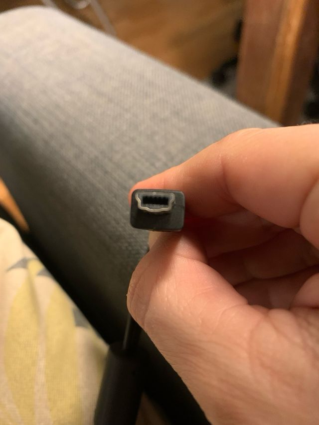 MINI USB de 6 pines a AV RCA Canon