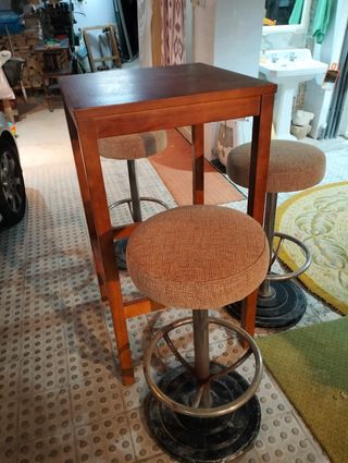 MESA ALTA DE CAFETERÍA * MESA+TABURETES