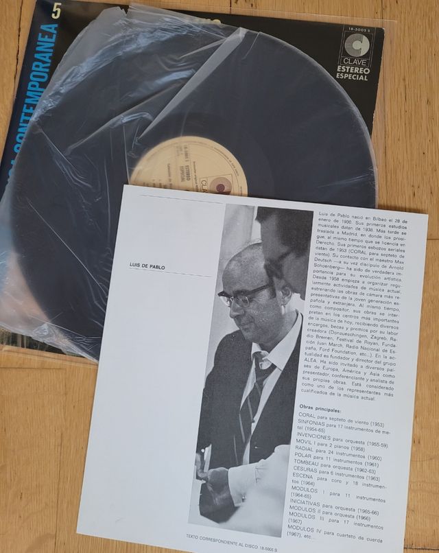 Luis De Pablo, José María Franco Gil ‎– Polar