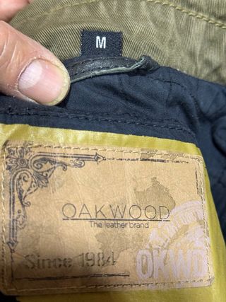 Chaqueta biker larga piel