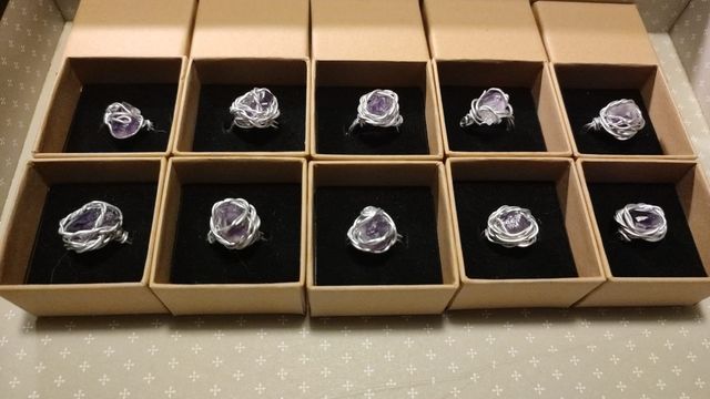 Anillo amatista hecho a mano. Me amo como amo.