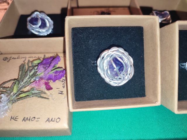 Anillo amatista hecho a mano. Me amo como amo.