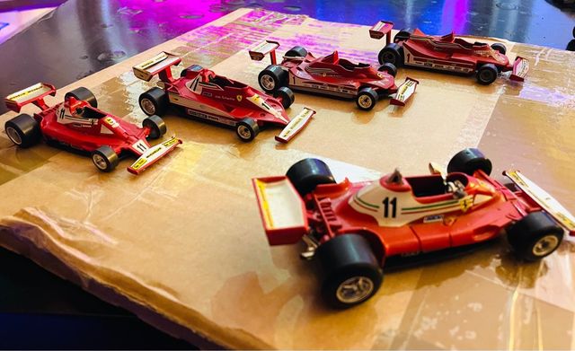 5 Modellini Ferrari F1 originali Polistil