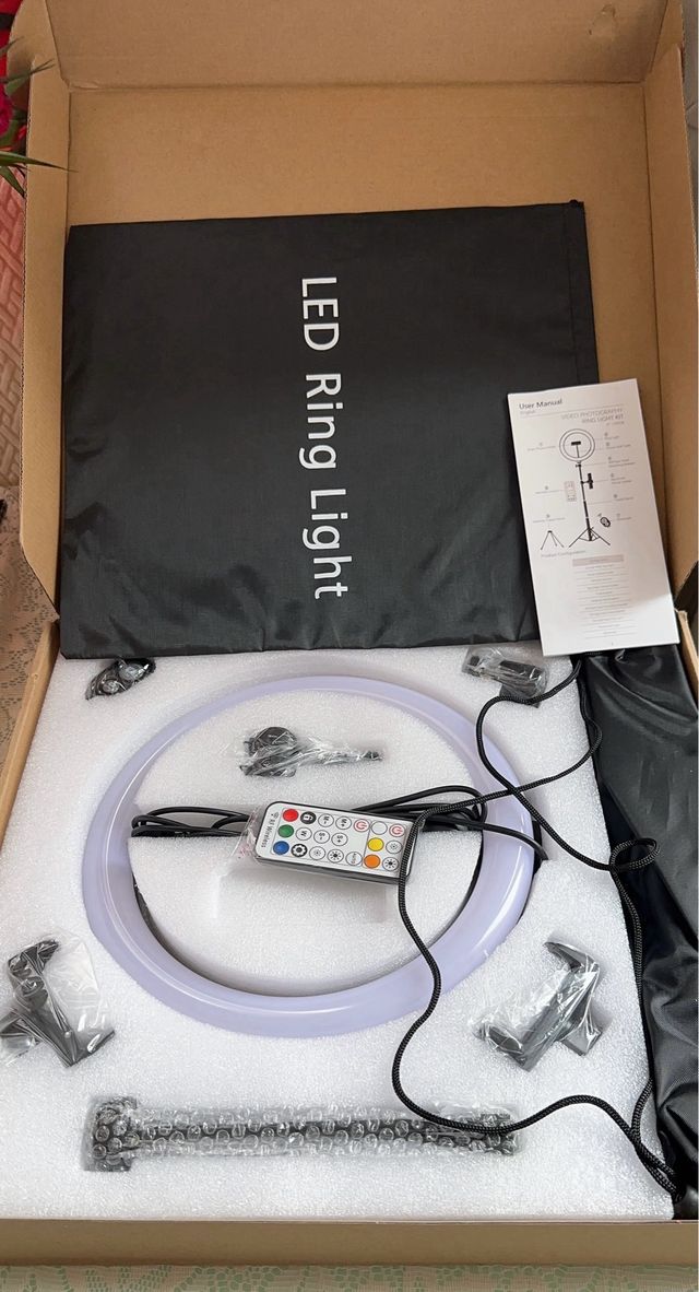 Aro de Luz con Tripode, 10" live