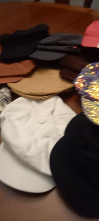 Lote de: Gorras,gorros,pamelas varios modelos y c