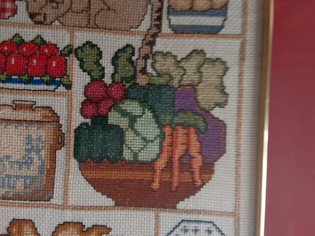 Cuadro punto cruz Jeremiah Junction vintage 43x51c