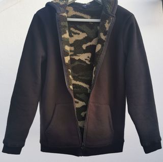 Sudadera forrada borrego