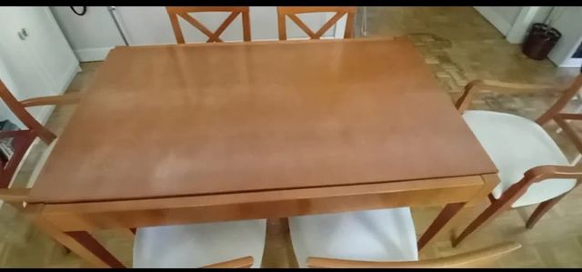 Madera maciza 80x129cm extensible 229cm