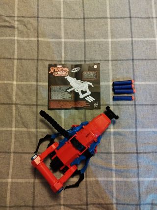 Nerf Spiderman nueva lanzador de dardos y agua +5
