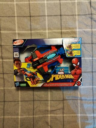 Nerf Spiderman nueva lanzador de dardos y agua +5