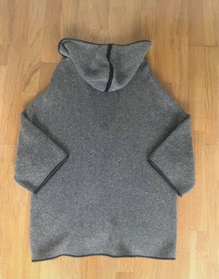 Capa lana y cuero. TXS. Massimo Dutti