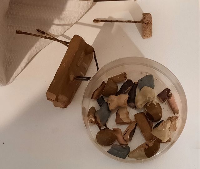 FIGURE DI BETHLEHEM IN TERRACOTTA ANTICA DA RESTAURARE. PRESEPE