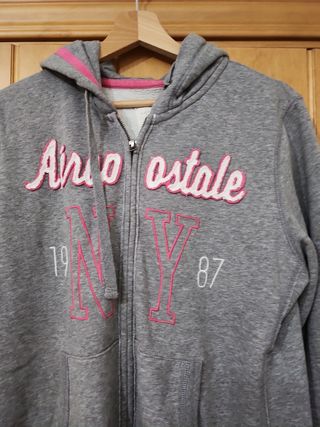 Sudadera concremallera aeropostale xl