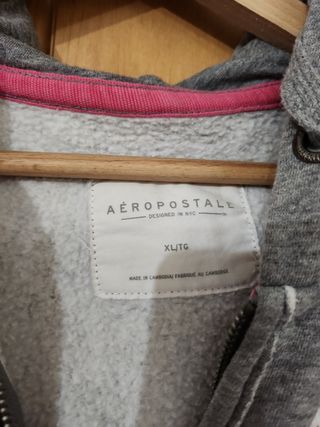 Sudadera concremallera aeropostale xl