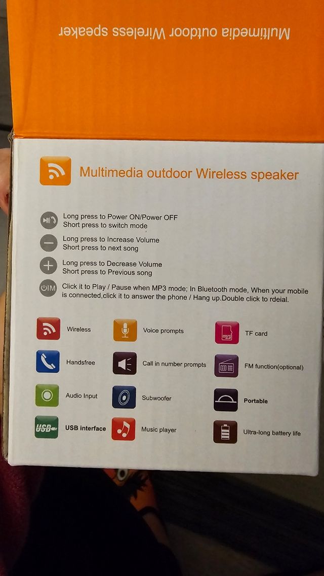 Altavoz Portátil Bluetooth X25