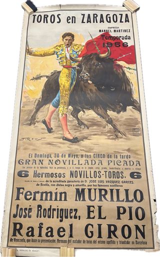 Cartel toros 1956