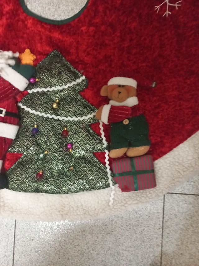 Alfombra para árbol de Navidad.