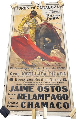 Carteleria antigua toros Zaragoza