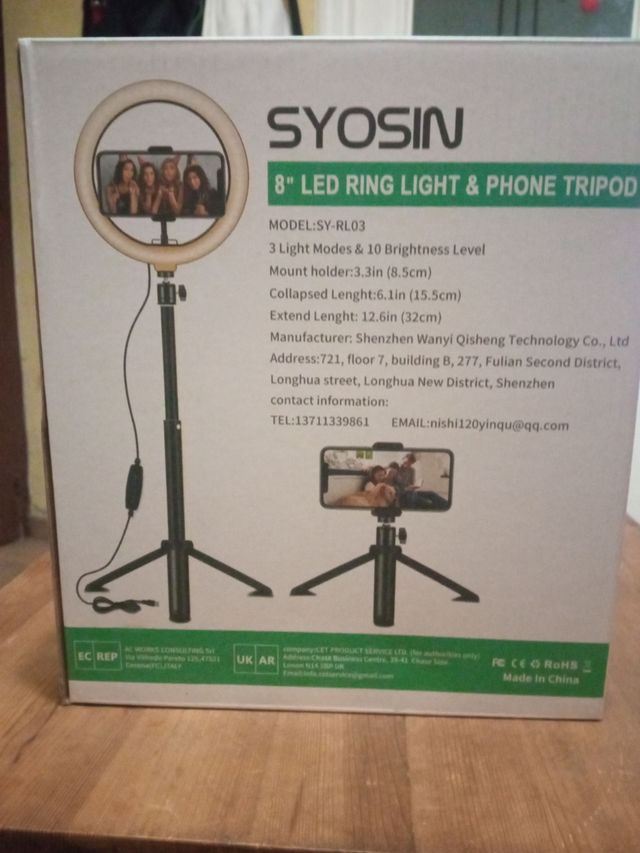 Aro de luz LED para móvil