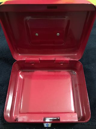 Caja metalica para guardar dinero