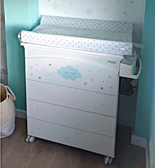 Pack Lilly de cuna y mueble con bañera