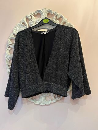 Conjunto brillante fiesta Top y shorts