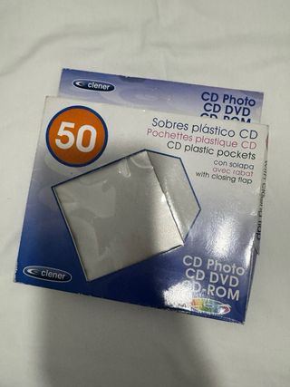 Sobres plástico CD