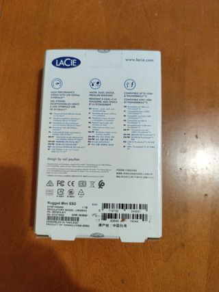 Disco duro LACIE RUGGED MINI SSD 1 TB