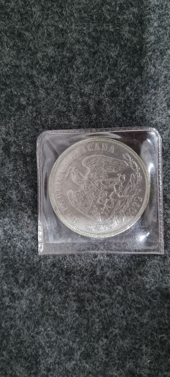 Peso mejicano 1872 plata