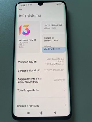 Xiaomi Mi note 10 lite