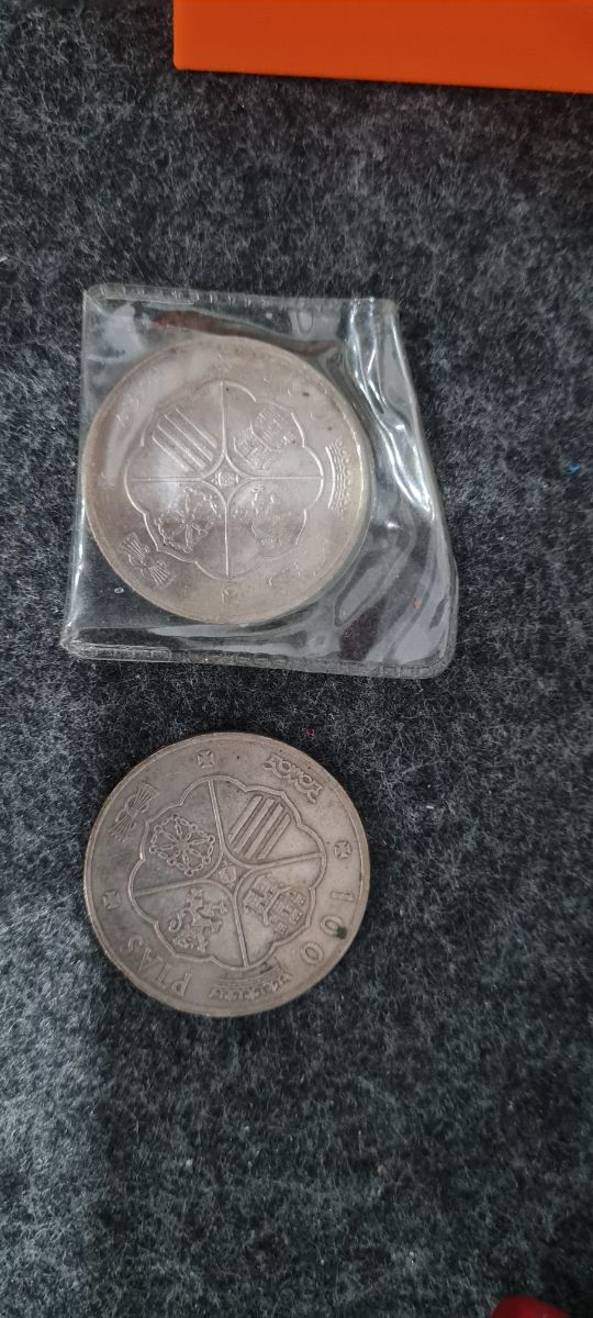 Monedas plata reyes España