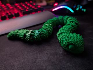 Dragao articulado em 3D cobra. Varias cores